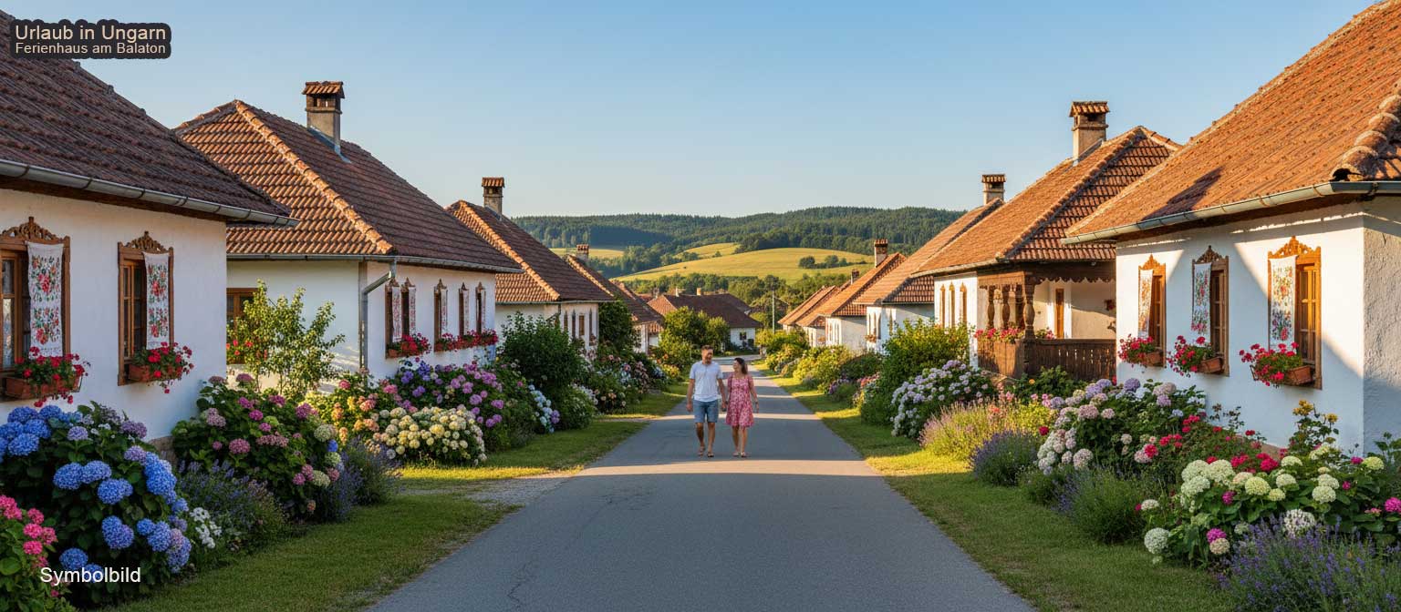 Velem Handwerksdorf im Kőszeg-Gebirge mit alten Häusern, Kastanienwäldern und Handwerkerhöfen